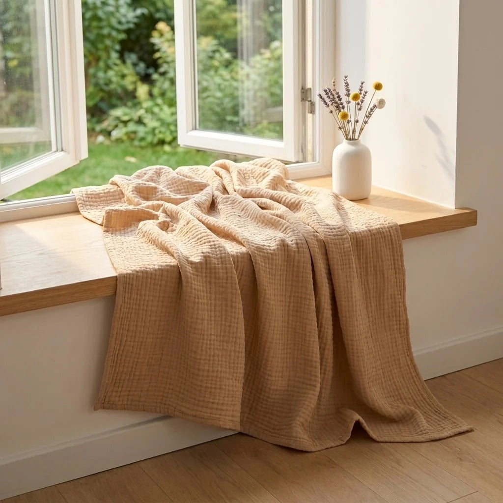 Organic Cotton Muslin Blanket