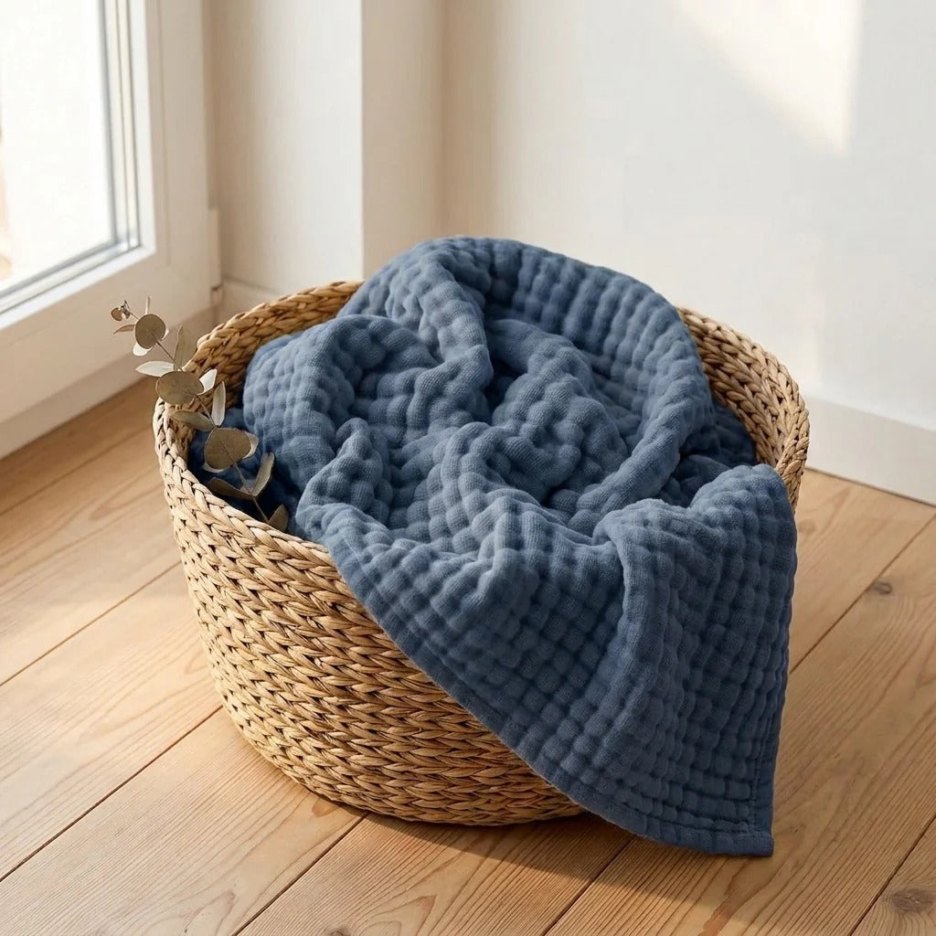Organic Cotton Muslin Blanket