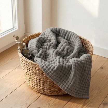 Organic Cotton Muslin Blanket
