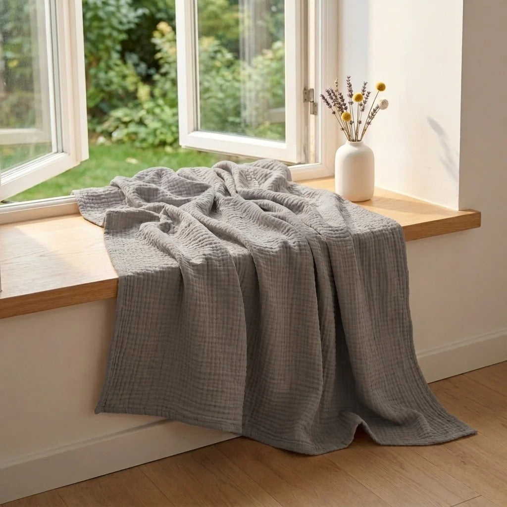 Organic Cotton Muslin Blanket