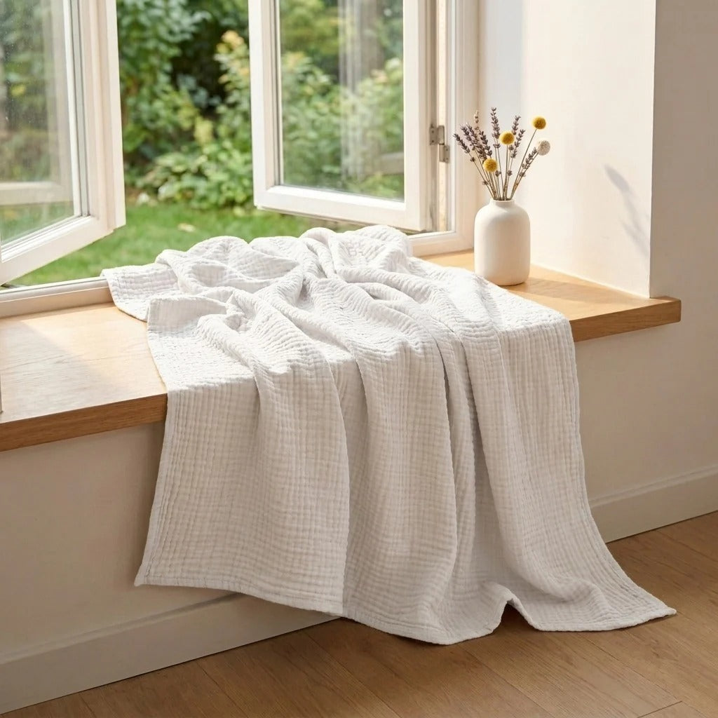 Organic Cotton Muslin Blanket