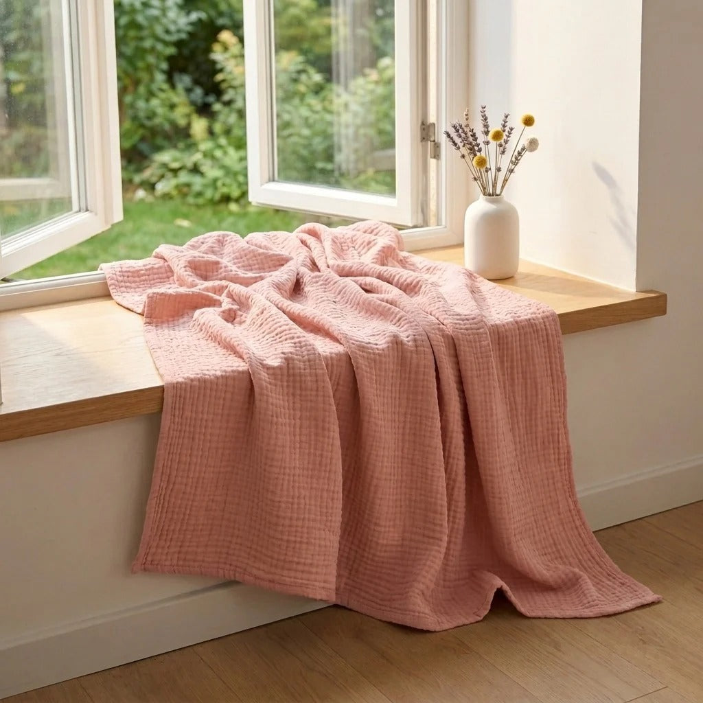 Organic Cotton Muslin Blanket