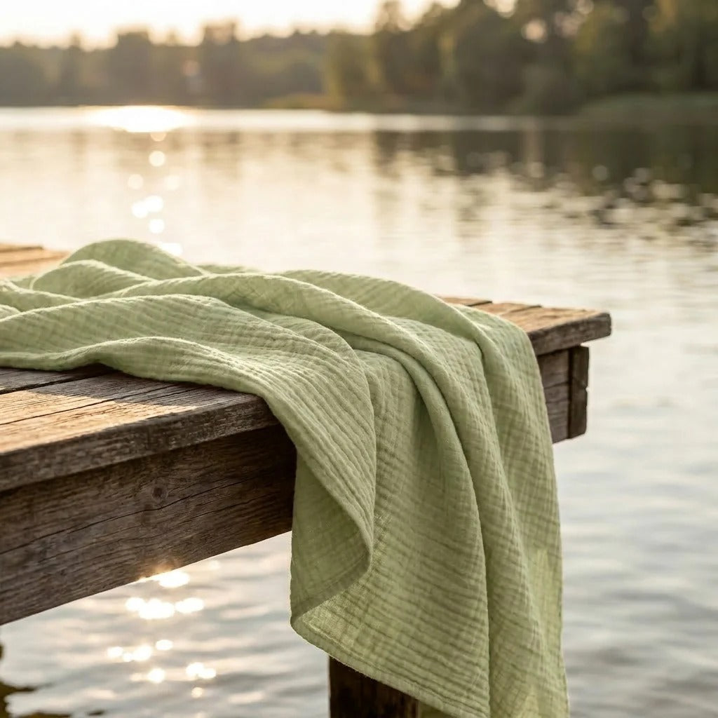 Organic Cotton Muslin Blanket
