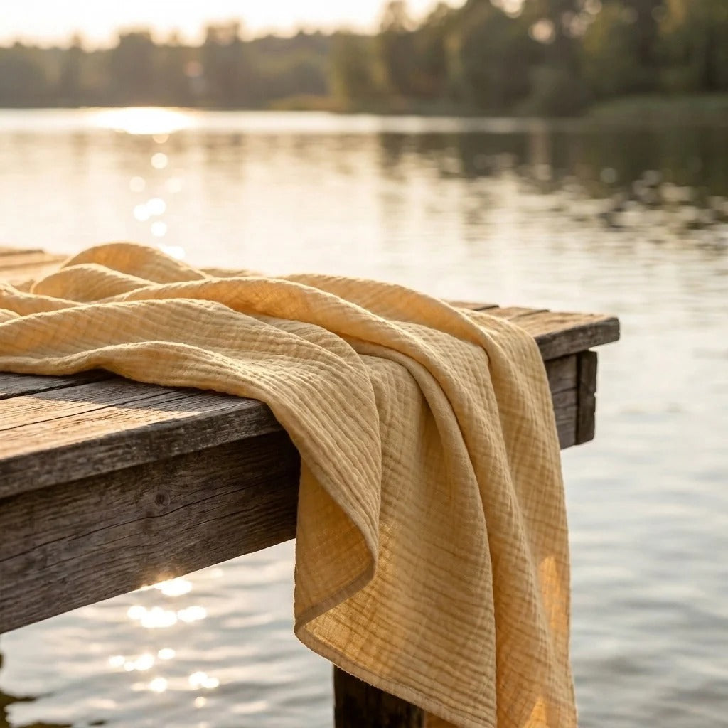 Organic Cotton Muslin Blanket