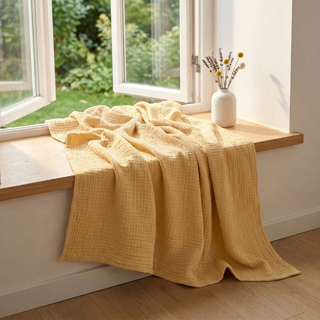 Organic Cotton Muslin Blanket