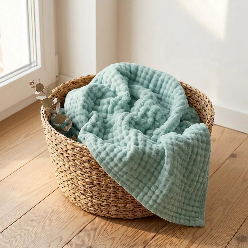 Organic Cotton Muslin Blanket
