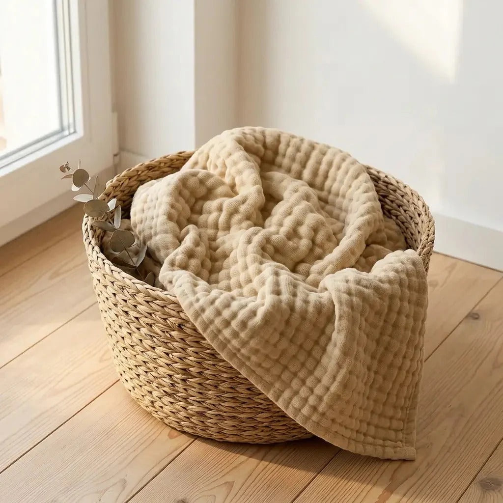Organic Cotton Muslin Blanket