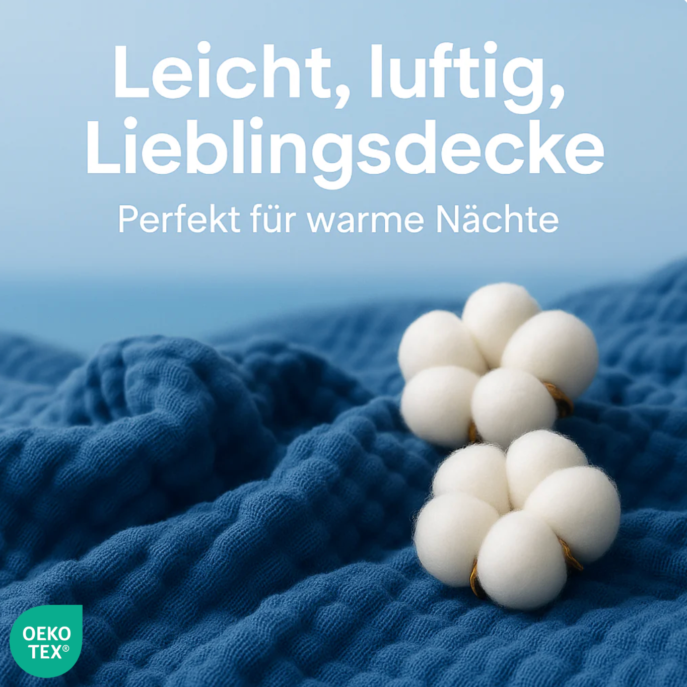 Cotton muslin blanket