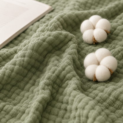 Cotton muslin blanket
