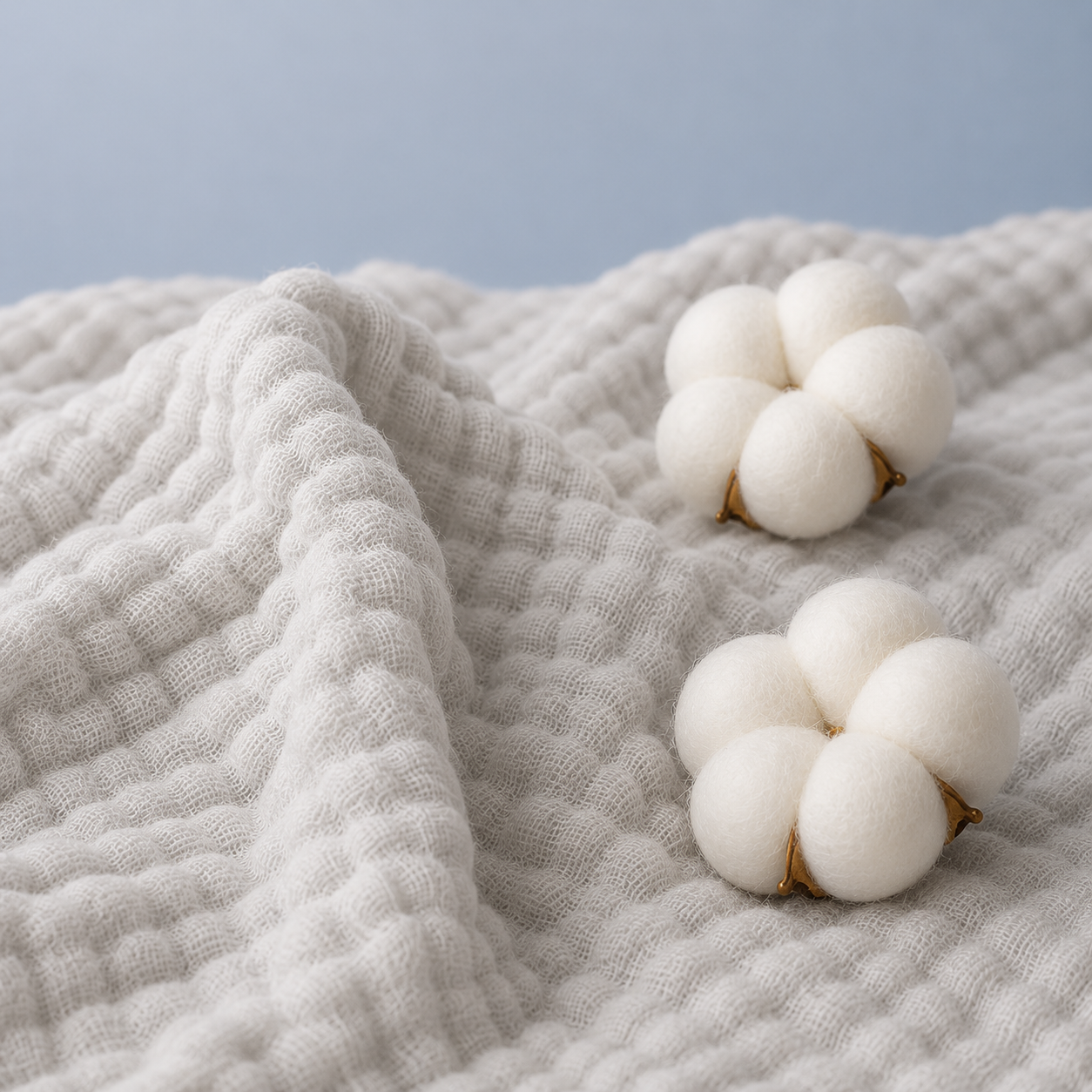 Cotton muslin blanket