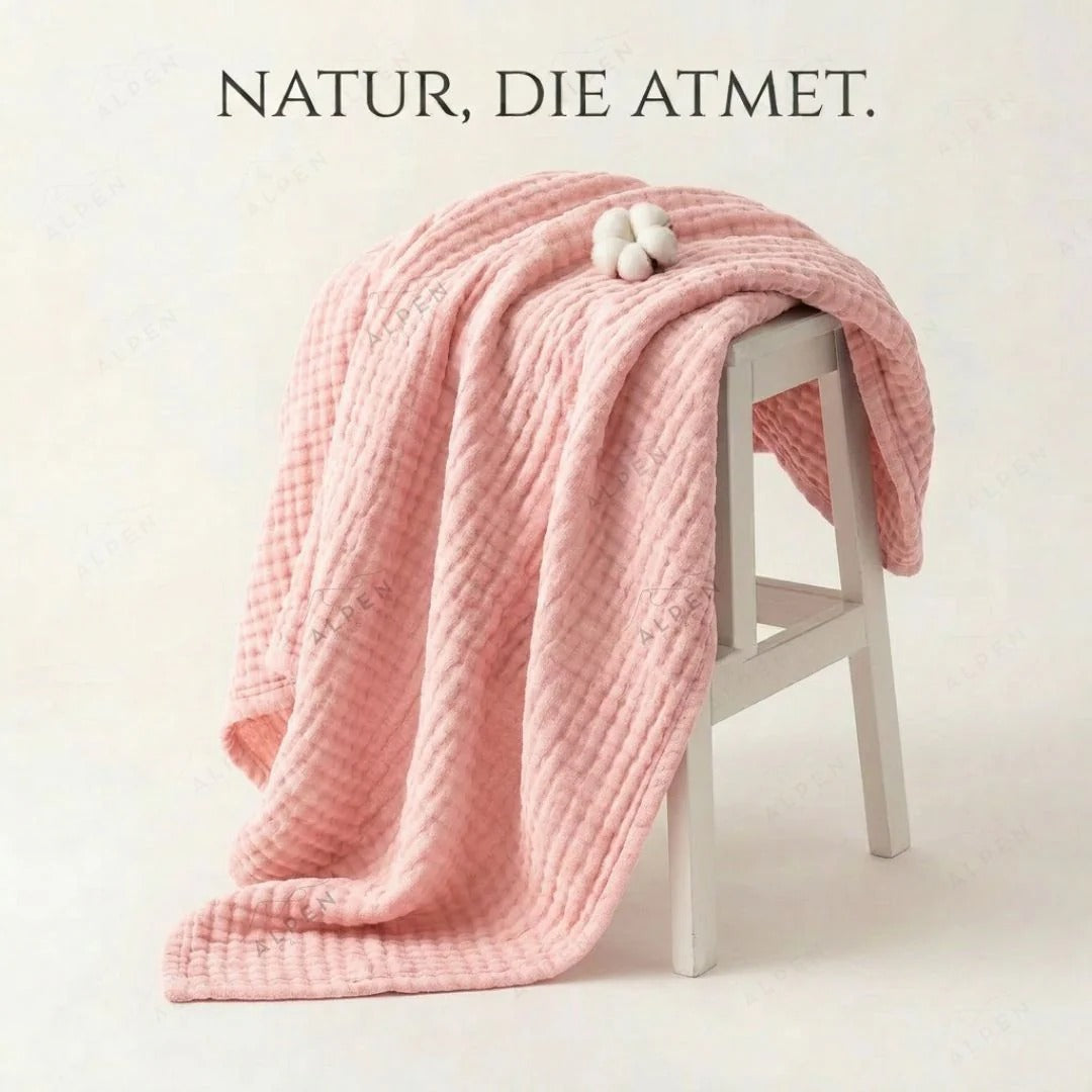 Cotton muslin blanket