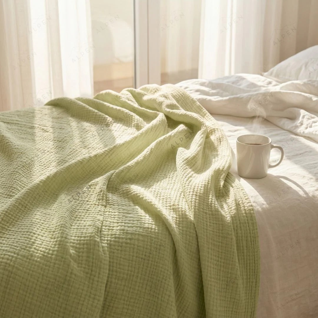 Cotton muslin blanket