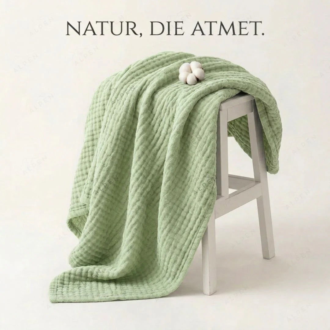 Cotton muslin blanket