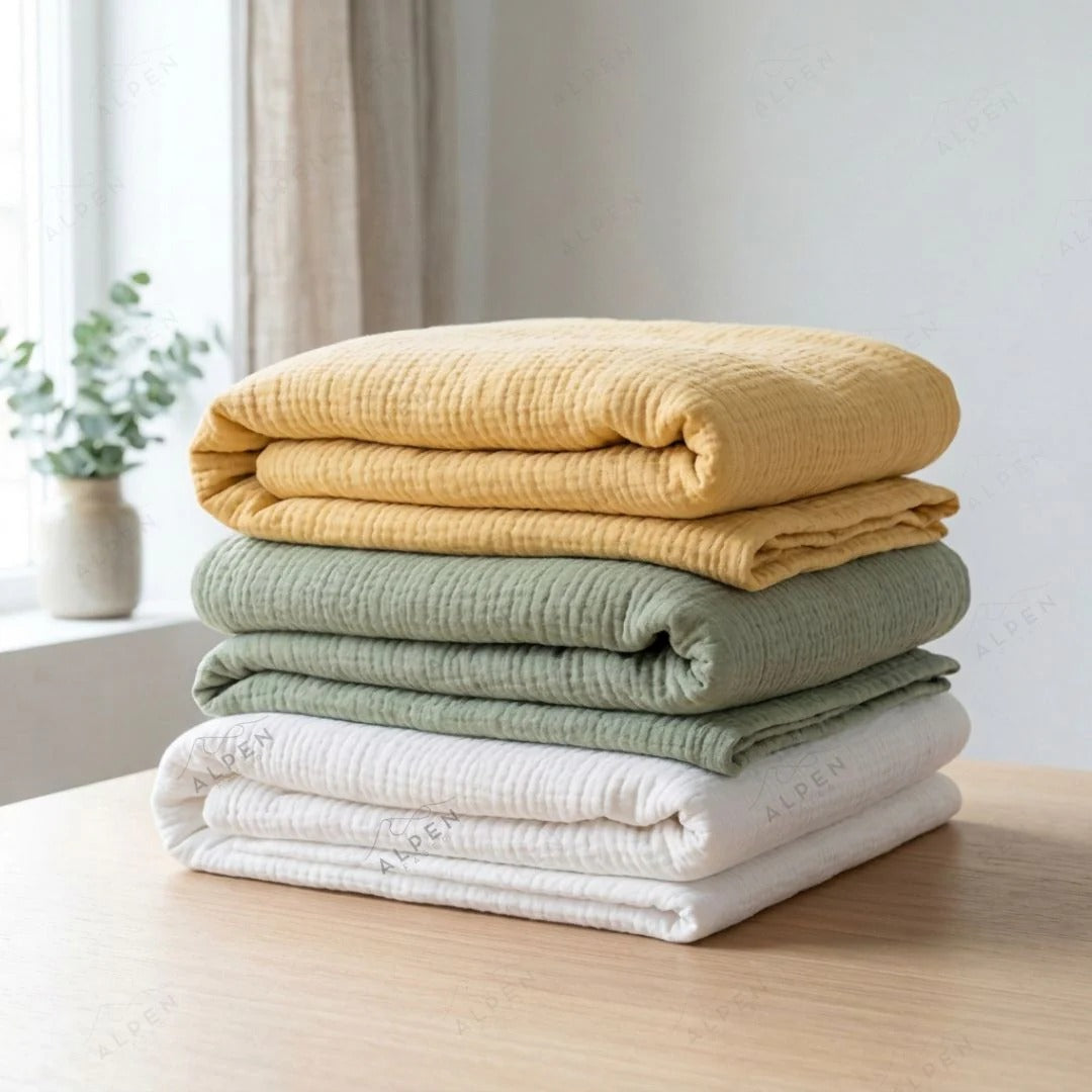 Cotton muslin blanket