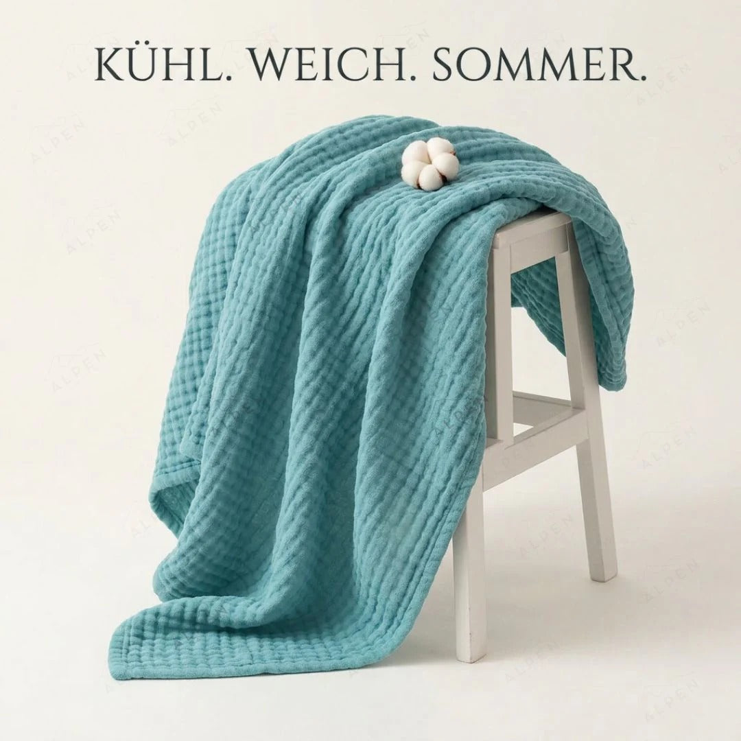 Cotton muslin blanket