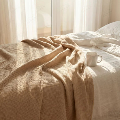 Cotton muslin blanket