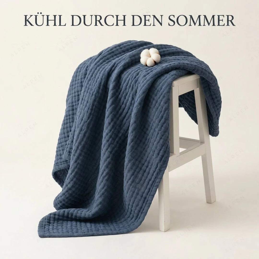 Cotton muslin blanket