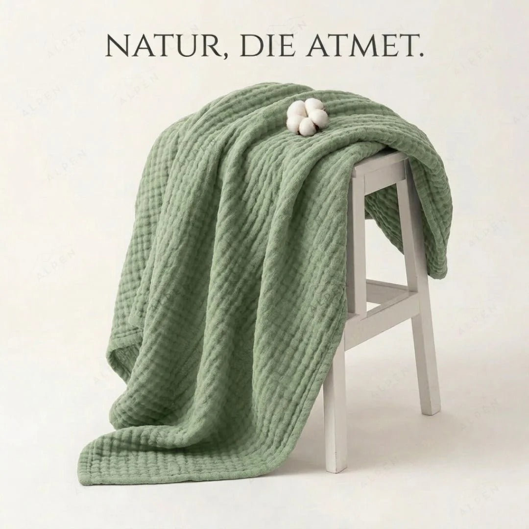 Cotton muslin blanket