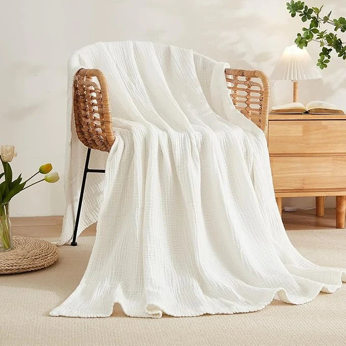 Cotton muslin blanket