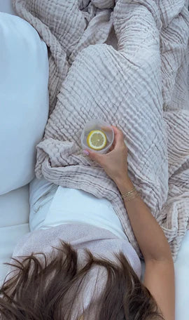 Cotton muslin blanket